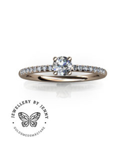 diamantring roséguld