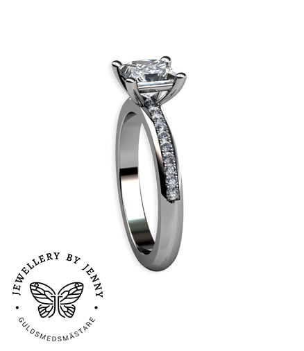 diamantring vitguld
