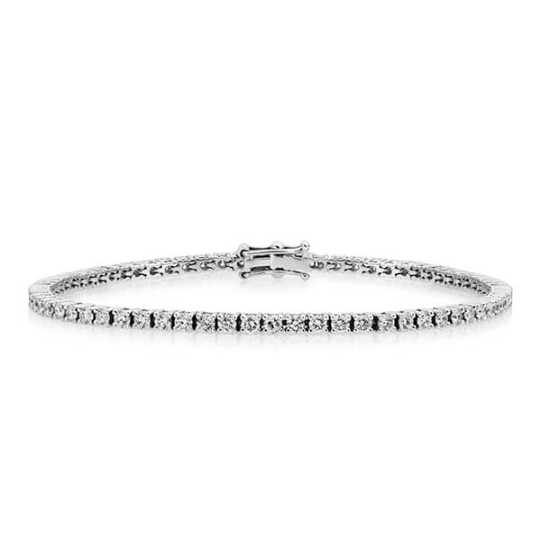tennisarmband vitguld