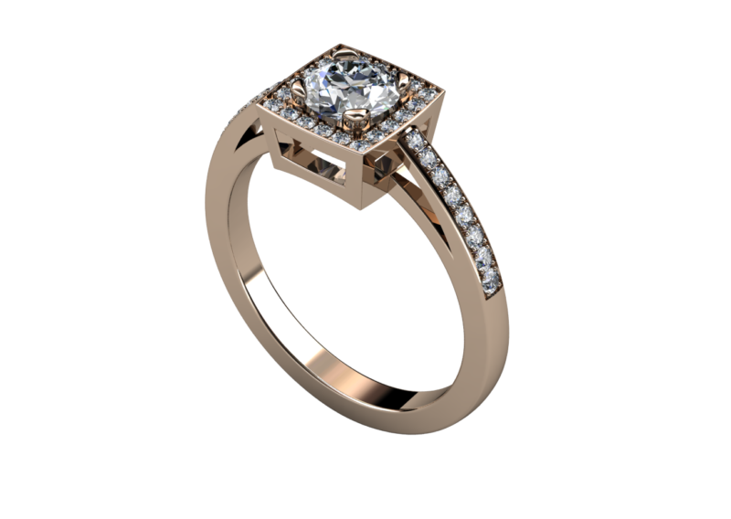 Stycktillverkad förlovningsring